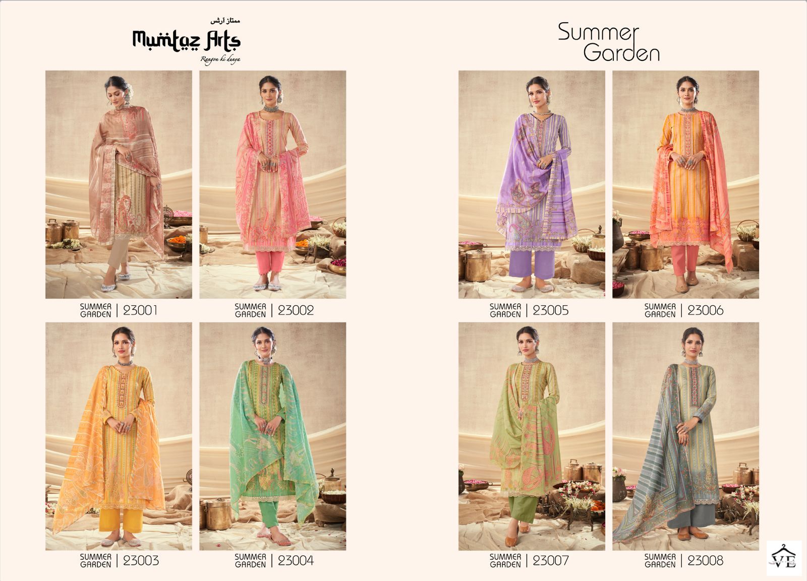 Mumtaz Arts Summer Garden Lawn Cotton Wholesale Pakiatani Salwar Suit Catalog — Wholesale Salwar Suits, MPA wholesale from Surat — view 9