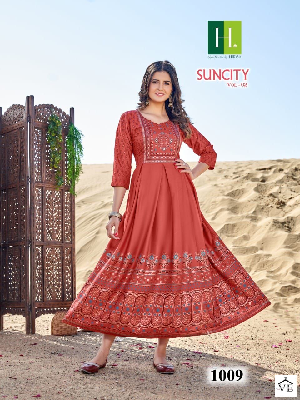 Hirwa Suncity Vol 2 Rayon Wholesale Kurtis Catalog — Wholesale Salwar Suits, MPA wholesale from Surat - Gallery Image 9