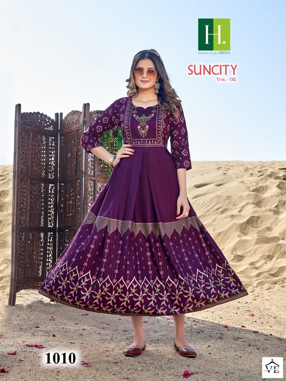 Hirwa Suncity Vol 2 Rayon Wholesale Kurtis Catalog — Wholesale Salwar Suits, MPA wholesale from Surat - Gallery Image 10
