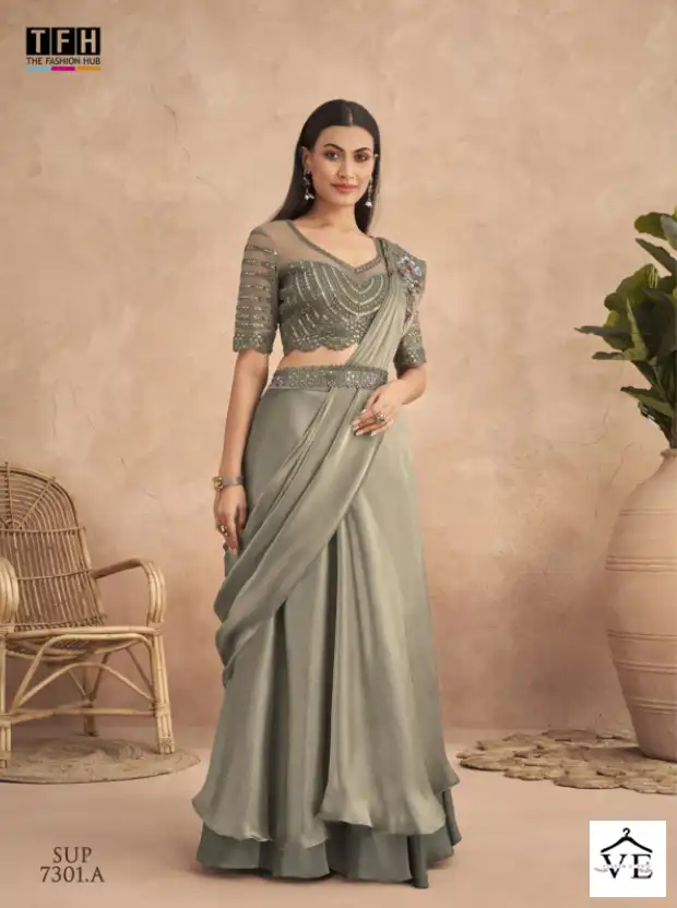 TFH Super Star 7301 Colour’s Fancy Wholesale Saree Catalog — Wholesale Sarees, MPA wholesale from Surat - Gallery Image 2