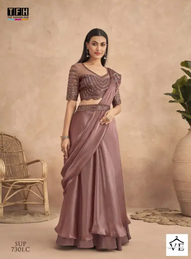 TFH Super Star 7301 Colour’s Fancy Wholesale Saree Catalog — Wholesale Sarees, MPA wholesale from Surat - Gallery Image 5