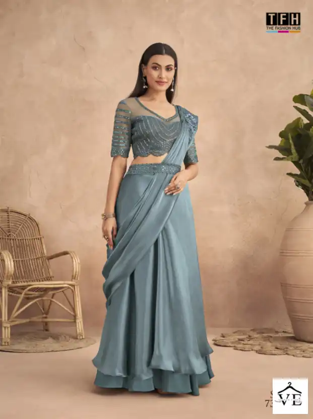 TFH Super Star 7301 Colour’s Fancy Wholesale Saree Catalog — Wholesale Sarees, MPA wholesale from Surat - Gallery Image 6
