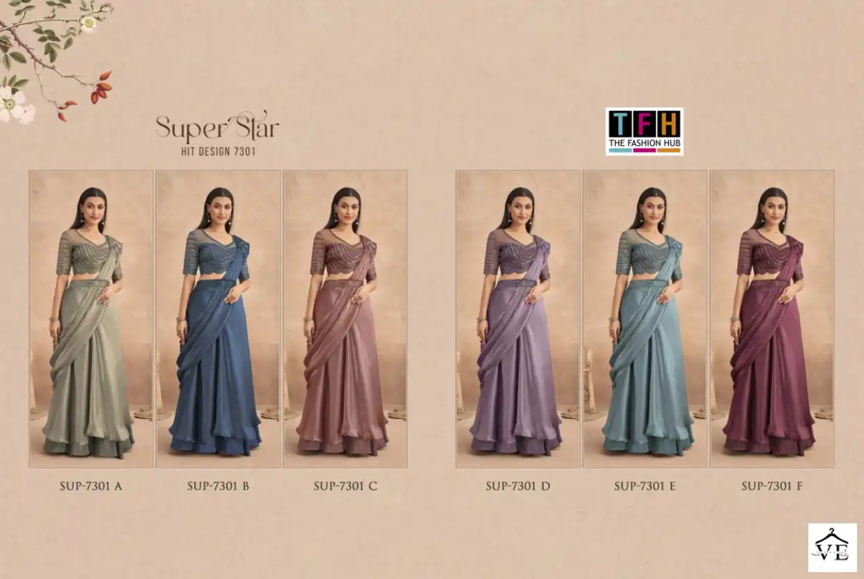 TFH Super Star 7301 Colour’s Fancy Wholesale Saree Catalog — Wholesale Sarees, MPA wholesale from Surat — view 7
