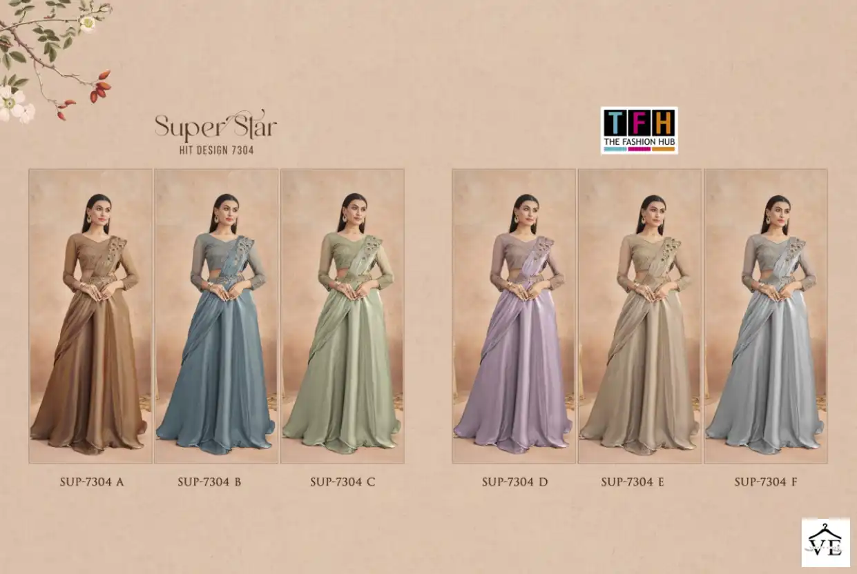 TFH Super Star 7304 Colour’s Fancy Wholesale Saree Catalog — Wholesale Sarees, MPA wholesale from Surat — view 7