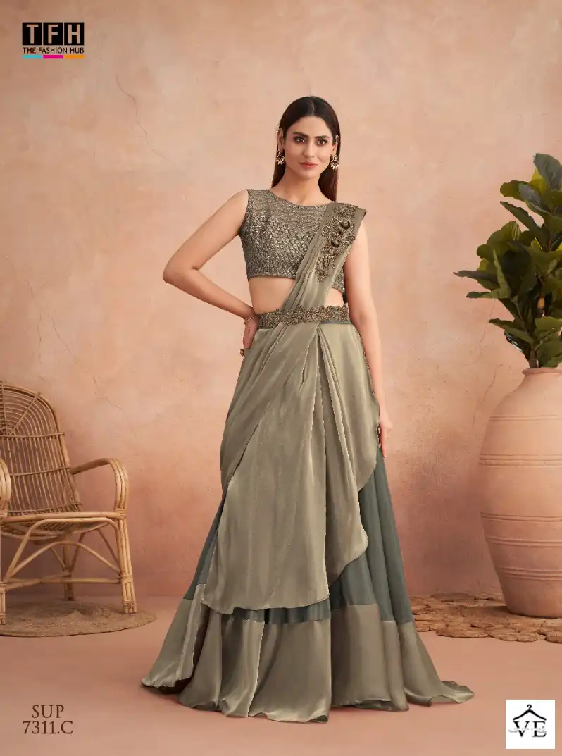 TFH Super Star 7311 Colour’s Fancy Wholesale Saree Catalog — Wholesale Sarees, MPA wholesale from Surat — view 3