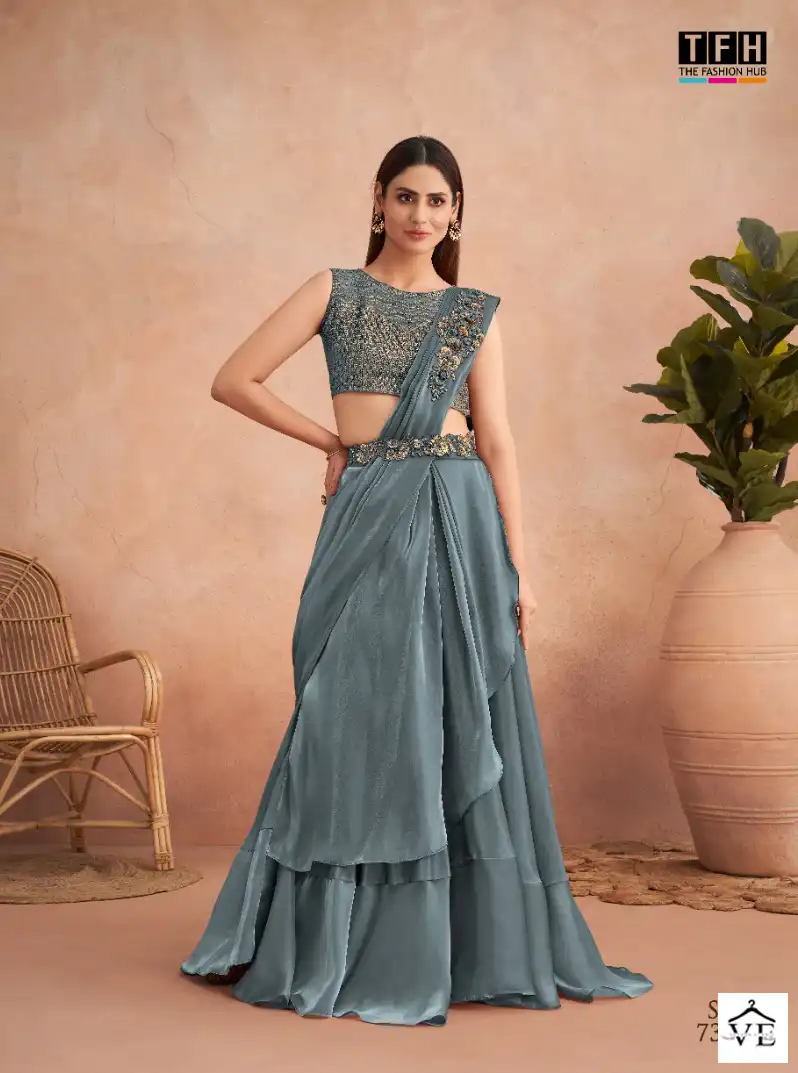 TFH Super Star 7311 Colour’s Fancy Wholesale Saree Catalog — Wholesale Sarees, MPA wholesale from Surat — view 5