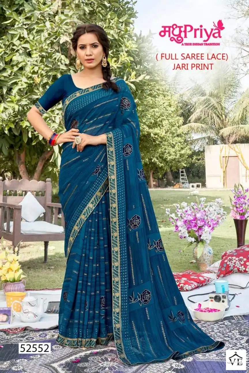 Madhupriya Swarn Rekha Zometto Wholesale Saree Catalog — Wholesale Sarees, MPA wholesale from Surat - Gallery Image 4