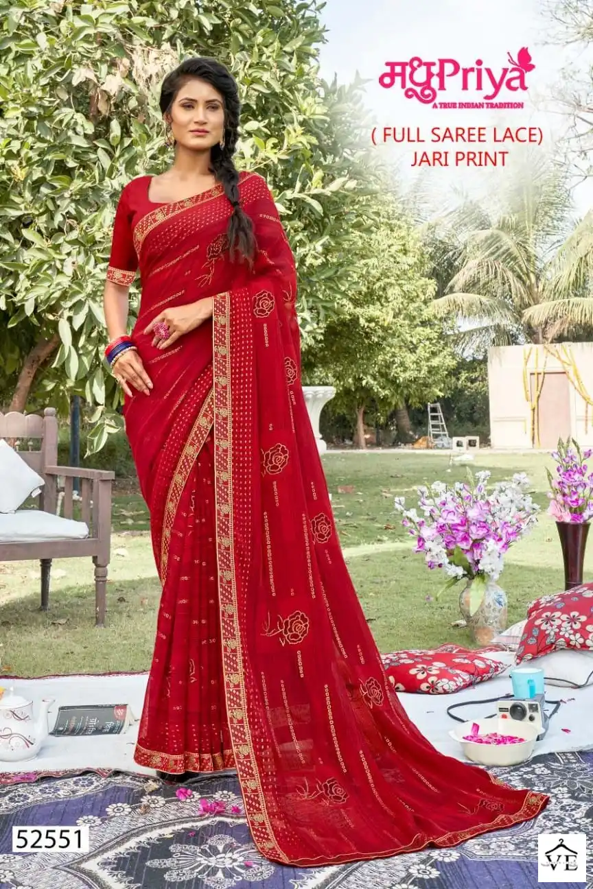 Madhupriya Swarn Rekha Zometto Wholesale Saree Catalog — Wholesale Sarees, MPA wholesale from Surat - Gallery Image 5