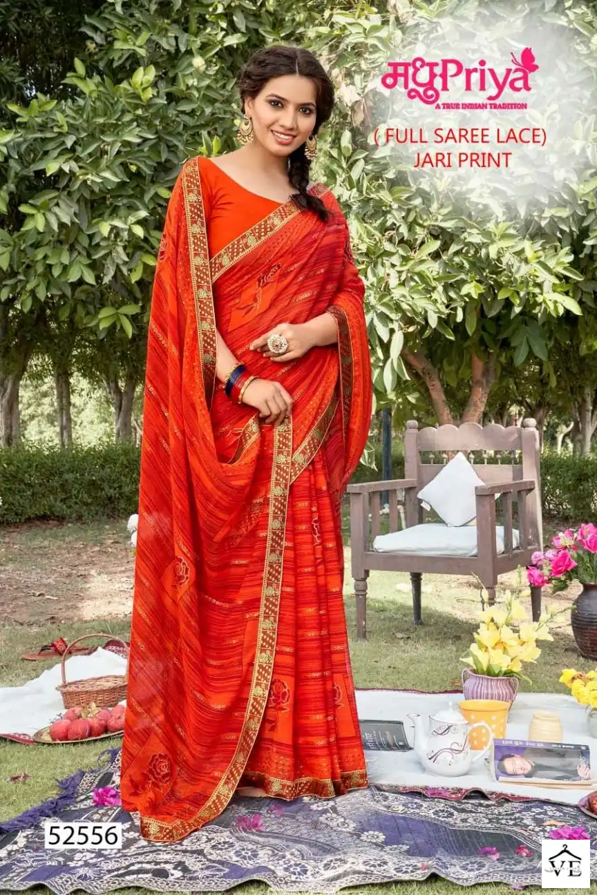 Madhupriya Swarn Rekha Zometto Wholesale Saree Catalog — Wholesale Sarees, MPA wholesale from Surat - Gallery Image 8
