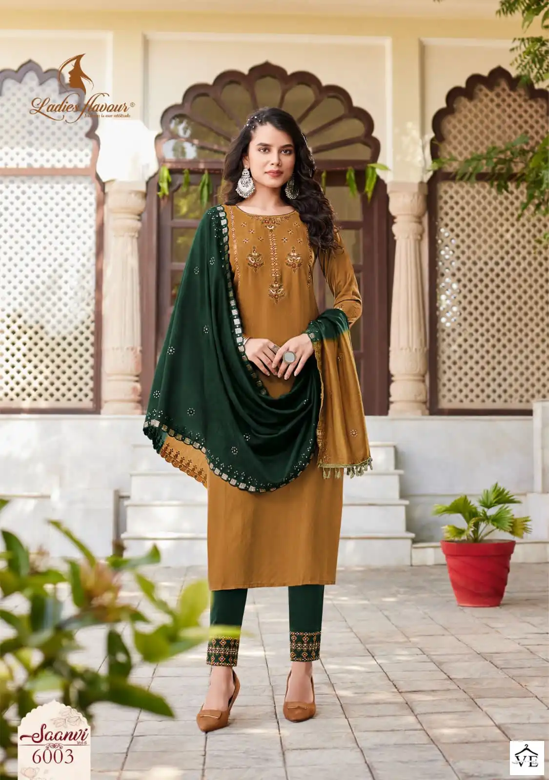 Ladies Flavour Saanvi Vol 6 Pure Rayon Wholesale Readymade Suits Catalog — Wholesale Salwar Suits, MPA wholesale from Surat - Gallery Image 2
