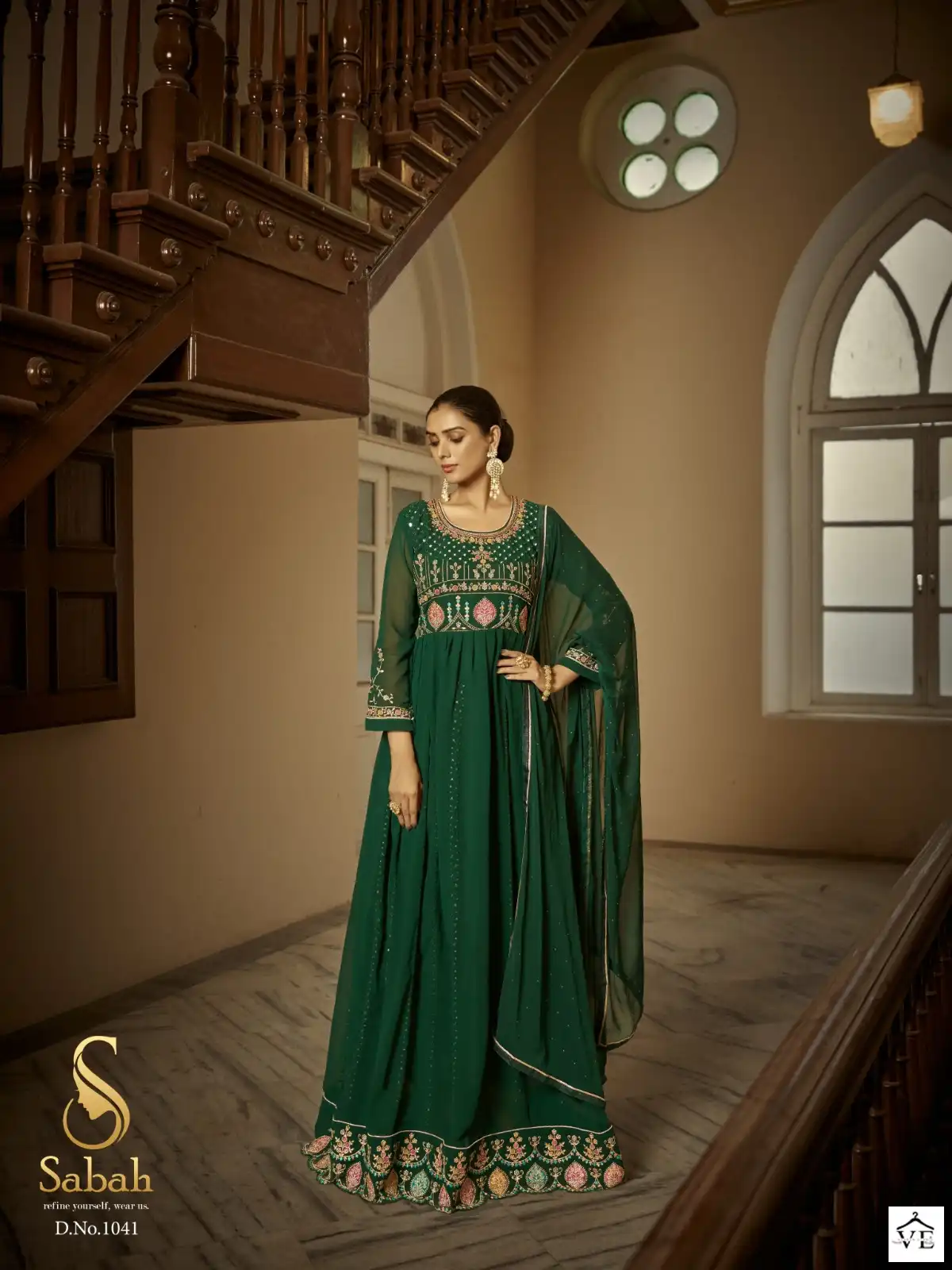 Sabah Fiza Heavy Faux Georgette Wholesale Pakistani Salwar Kameez Catalog — Wholesale Salwar Suits, MPA wholesale from Surat — view 3