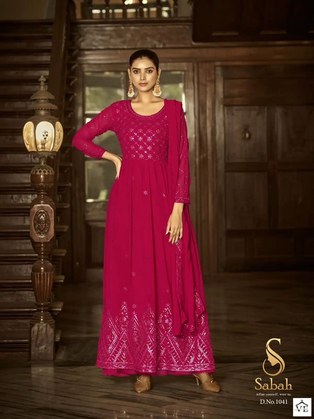 Sabah Fiza Heavy Faux Georgette Wholesale Designer Pakistani Suit Catalog — Wholesale Salwar Suits, MPA wholesale from Surat — view 3