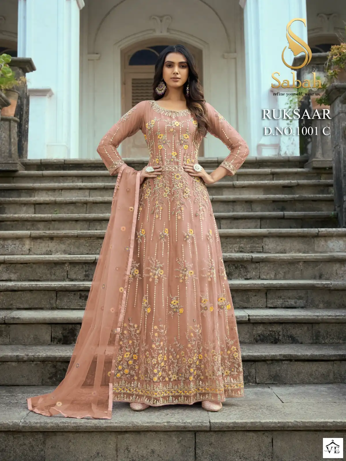 Sabah Ruksaar 1001 Color Plus Heavy Butterfly Net Wholesale Designer Pakistani Suit Catalog — Wholesale Salwar Suits, MPA wholesale from Surat — view 2