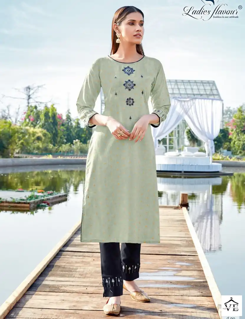 Ladies Flavour Safari Heavy Cotton Wholesale Kurti With Pant Catalog — Wholesale Kurtis, MPA wholesale from Surat — view 1