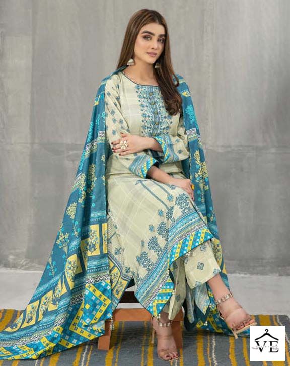 Lsm Galleria Sana Samia Luxury Lawn Print Collection Pure Heavy Lawn Wholesale Pakistani Salwar Suit Catalog — Wholesale Salwar Suits, Lsm wholesale from Surat — view 1
