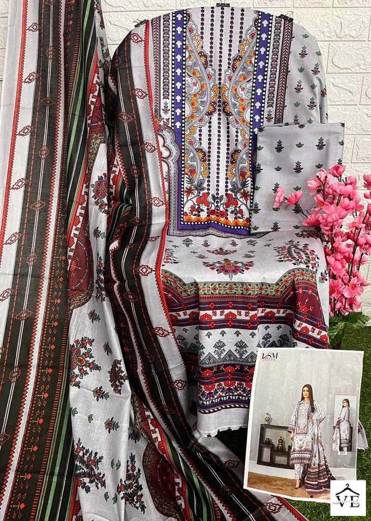 Lsm Galleria Sana Samia Luxury Lawn Print Collection Pure Heavy Lawn Wholesale Pakistani Salwar Suit Catalog — Wholesale Salwar Suits, Lsm wholesale from Surat - Gallery Image 8