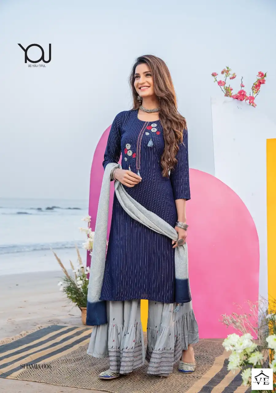 Wanna Shamiya Pure Rayon Wholesale Readymade Sharara Suit Catalog — Wholesale Salwar Suits, MPA wholesale from Surat - Gallery Image 5