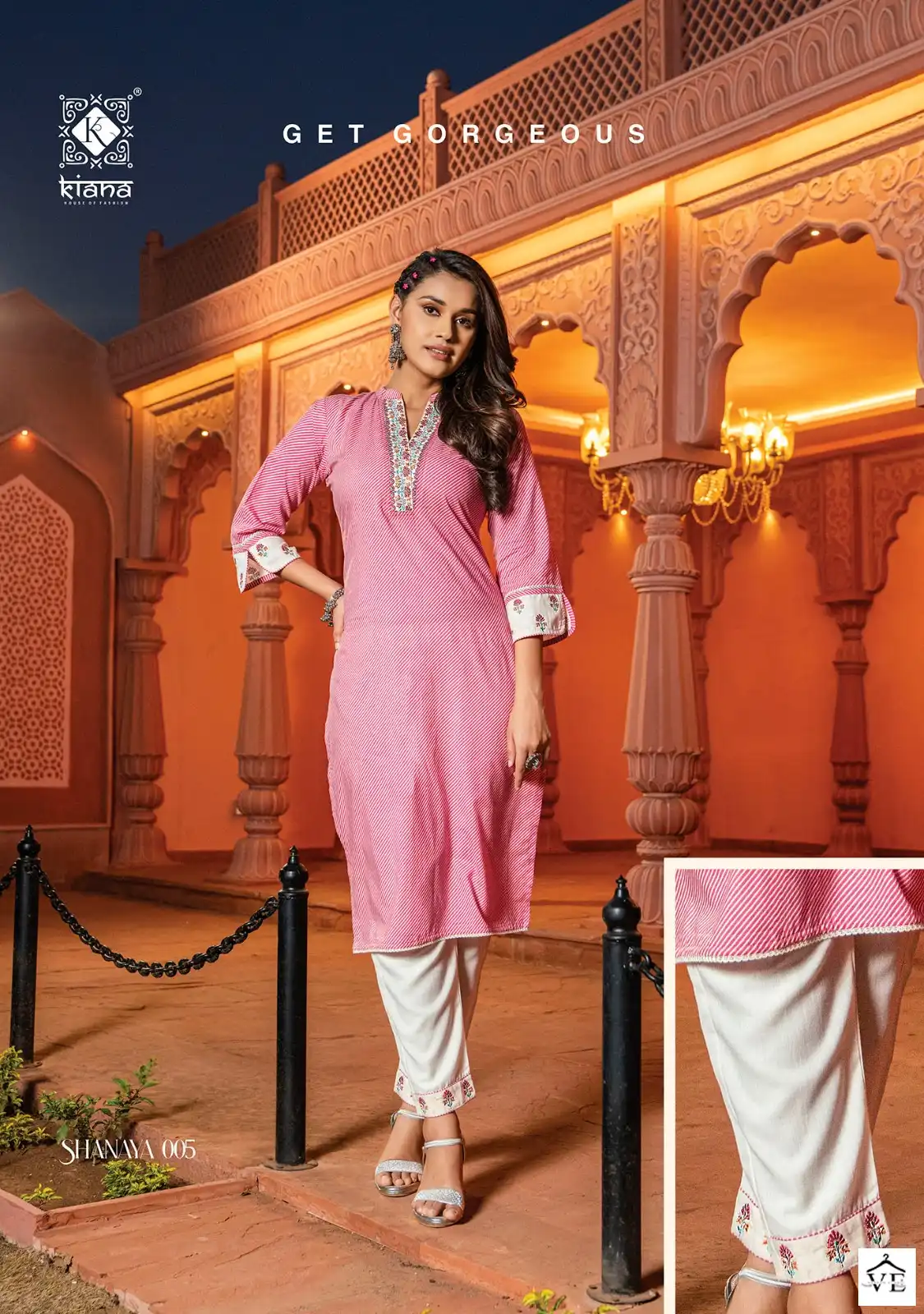 Kiana Shanaya Pure Cotton Wholesale Kurti With Pant Catalog — Wholesale Kurtis, MPA wholesale from Surat - Gallery Image 5