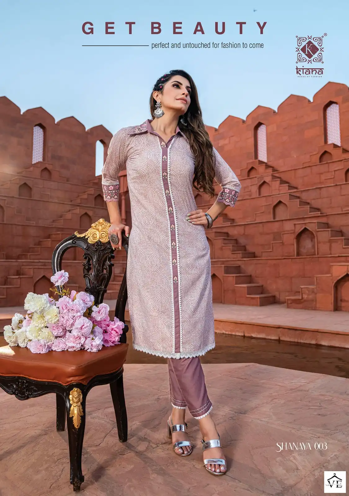 Kiana Shanaya Pure Cotton Wholesale Kurti With Pant Catalog — Wholesale Kurtis, MPA wholesale from Surat - Gallery Image 2
