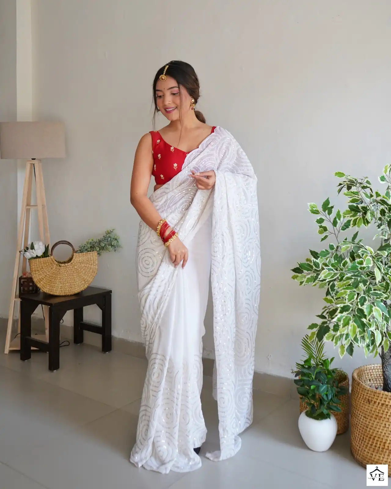 Vardan Ethnic Shree Trends Georgette Wholesale Designer Saree Catalog — Wholesale Sarees, MPA wholesale from Surat — view 2