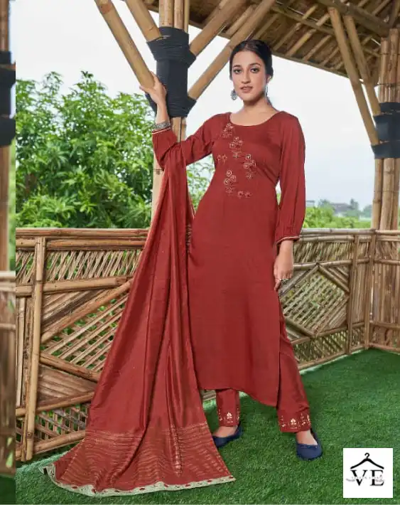 Kajree Slavia Parampara Silk Wholesale Readymade Salwar Kameez Catalog — Wholesale Salwar Suits, MPA wholesale from Surat - Gallery Image 2