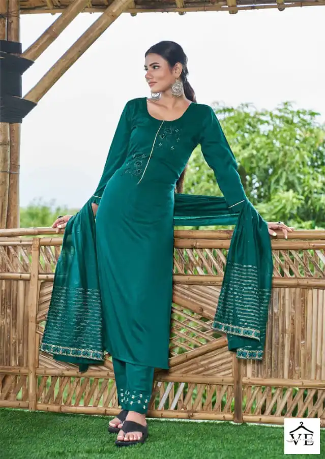 Kajree Slavia Parampara Silk Wholesale Readymade Salwar Kameez Catalog — Wholesale Salwar Suits, MPA wholesale from Surat - Gallery Image 6