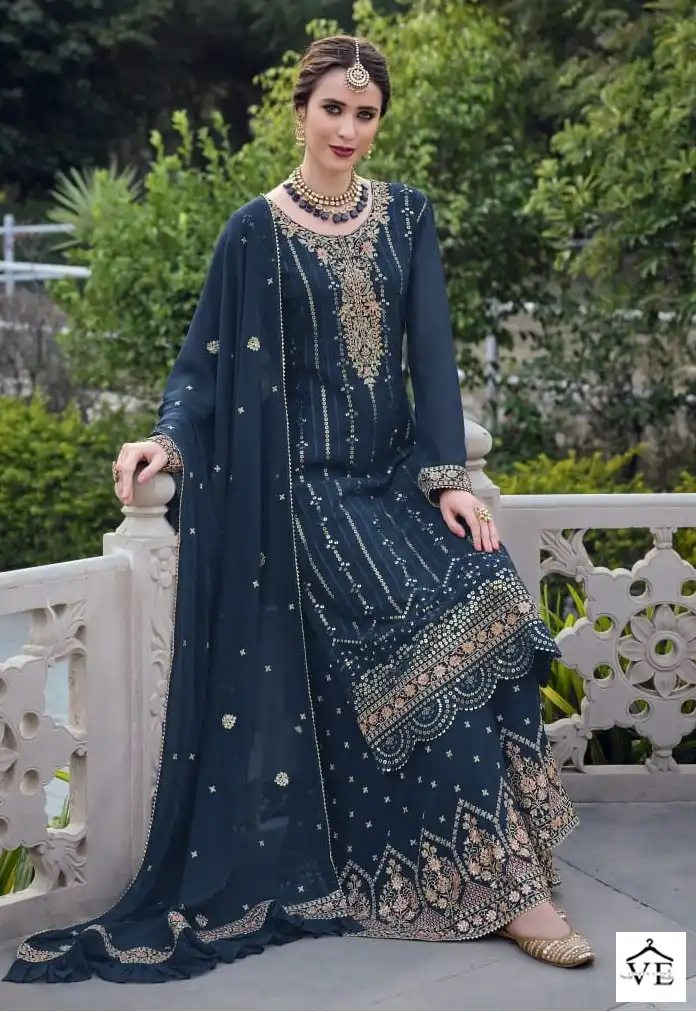 Amyra Designer Sofiya Vol 4 Heavy Blooming Georgette Wholesale Designer Suits Catalog — Wholesale Salwar Suits, MPA wholesale from Surat — view 4