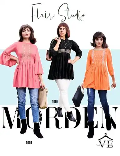Passion Tree Studio Vol-1 Fancy Rayon Lurex Wholesale Western Short Tops Catalog — Wholesale Kurtis, MPA wholesale from Surat — view 7