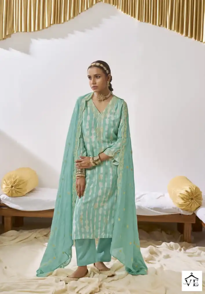 Kimora Suhani Pure Muslin Wholesale Salwar Suit Catalog — Wholesale Salwar Suits, MPA wholesale from Surat - Gallery Image 5