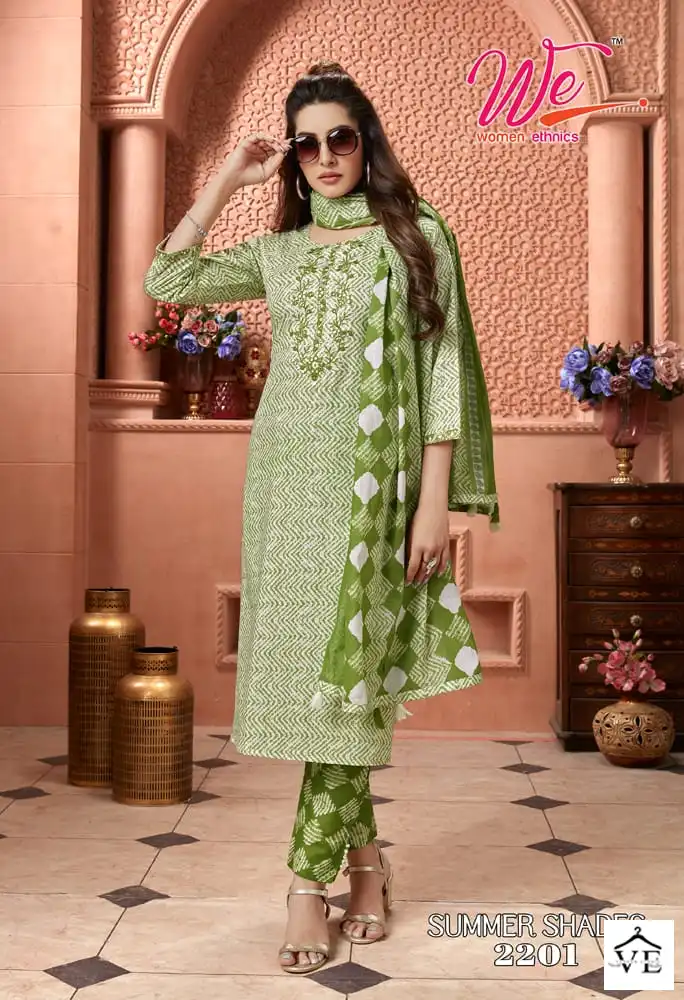 We Summer Shades Pure Cotton Wholesale Readymade Suit Catalog — Wholesale Salwar Suits, MPA wholesale from Surat - Gallery Image 6