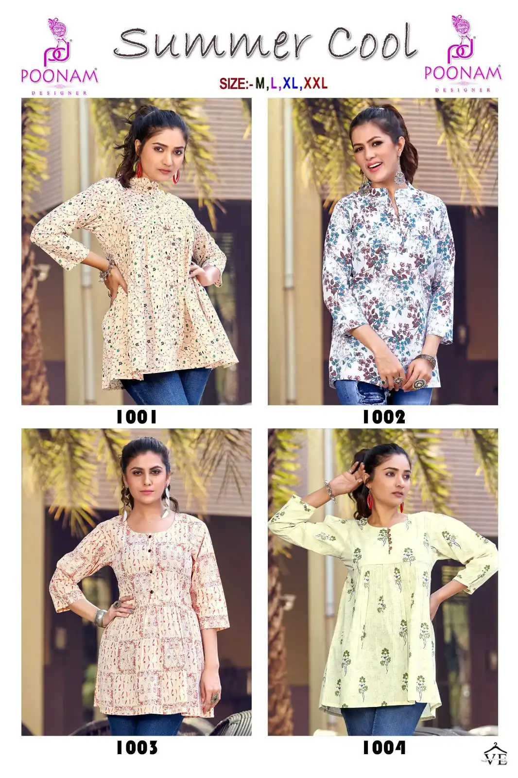 Poonam Designer Summer Cool Pure Cotton Mal Wholesale Comfortable Top Catalog — Wholesale Kurtis, MPA wholesale from Surat — view 5