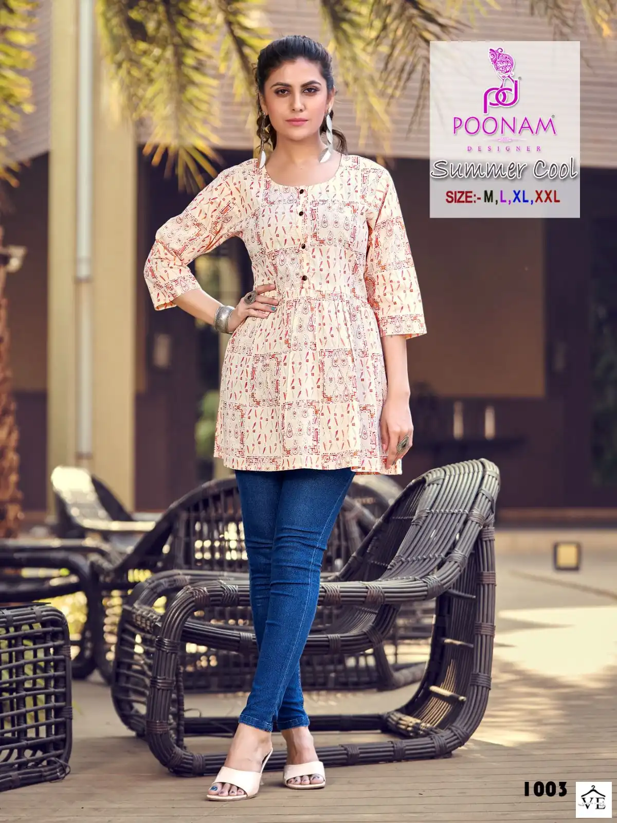 Poonam Designer Summer Cool Pure Cotton Mal Wholesale Comfortable Top Catalog — Wholesale Kurtis, MPA wholesale from Surat — view 2