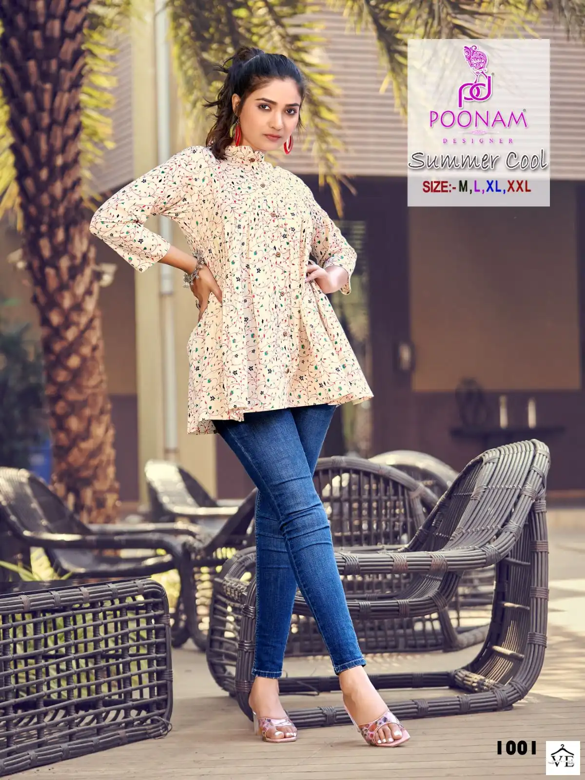 Poonam Designer Summer Cool Pure Cotton Mal Wholesale Comfortable Top Catalog — Wholesale Kurtis, MPA wholesale from Surat — view 4