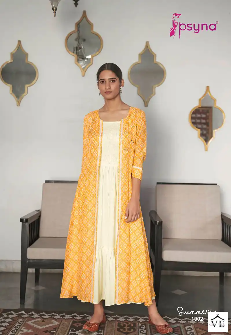 Psyna Summeria Cotton Printed Wholesale Kurtis Catalog — Wholesale Kurtis, MPA wholesale from Surat - Gallery Image 3