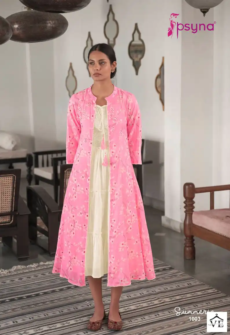 Psyna Summeria Cotton Printed Wholesale Kurtis Catalog — Wholesale Kurtis, MPA wholesale from Surat - Gallery Image 4