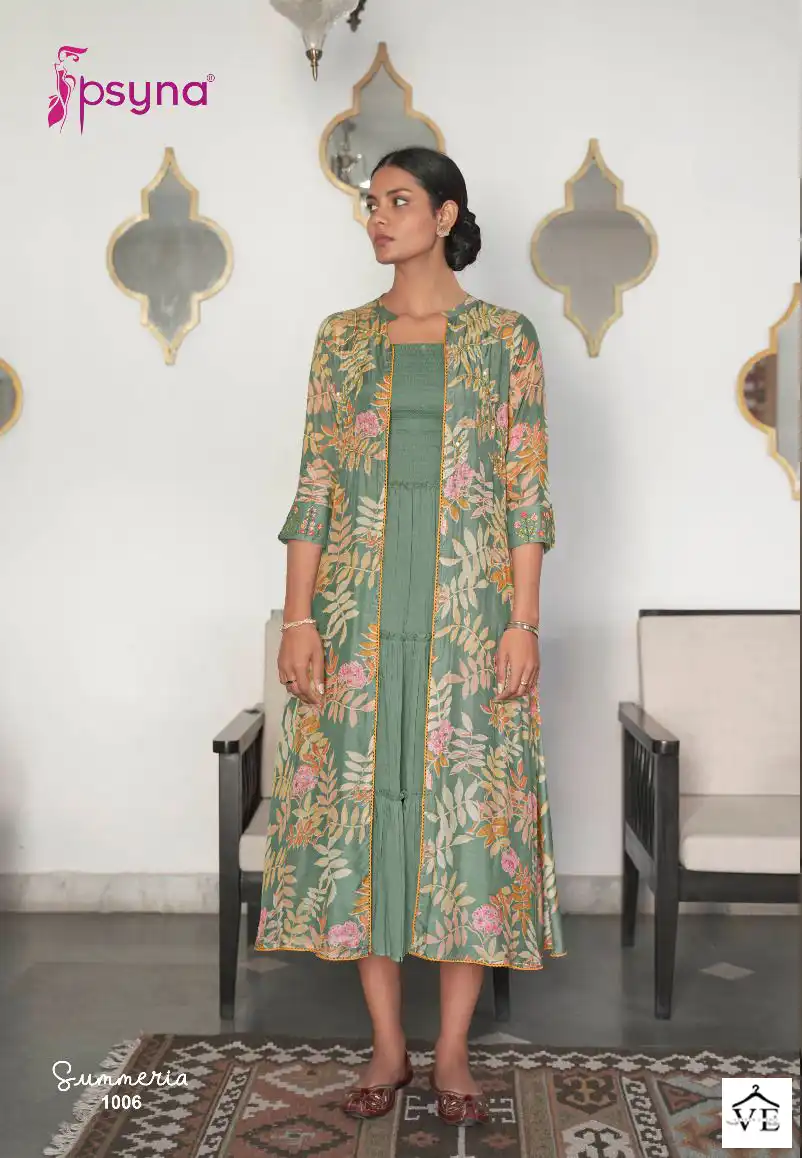 Psyna Summeria Cotton Printed Wholesale Kurtis Catalog — Wholesale Kurtis, MPA wholesale from Surat - Gallery Image 5