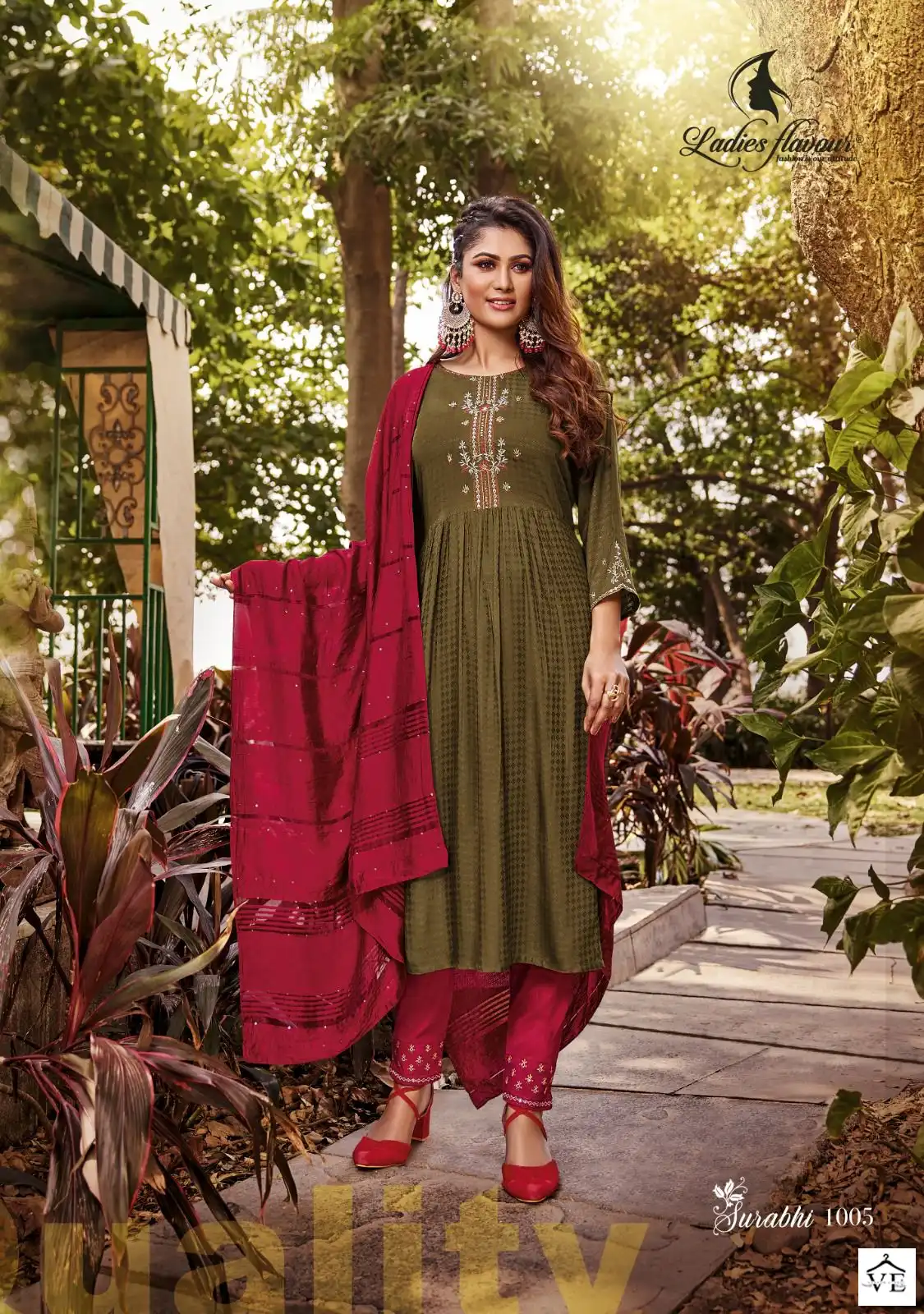Ladies Flavour Surabhi Hevay Rayon Wholesale Readymade Salwar Suit Catalog — Wholesale Salwar Suits, MPA wholesale from Surat - Gallery Image 2