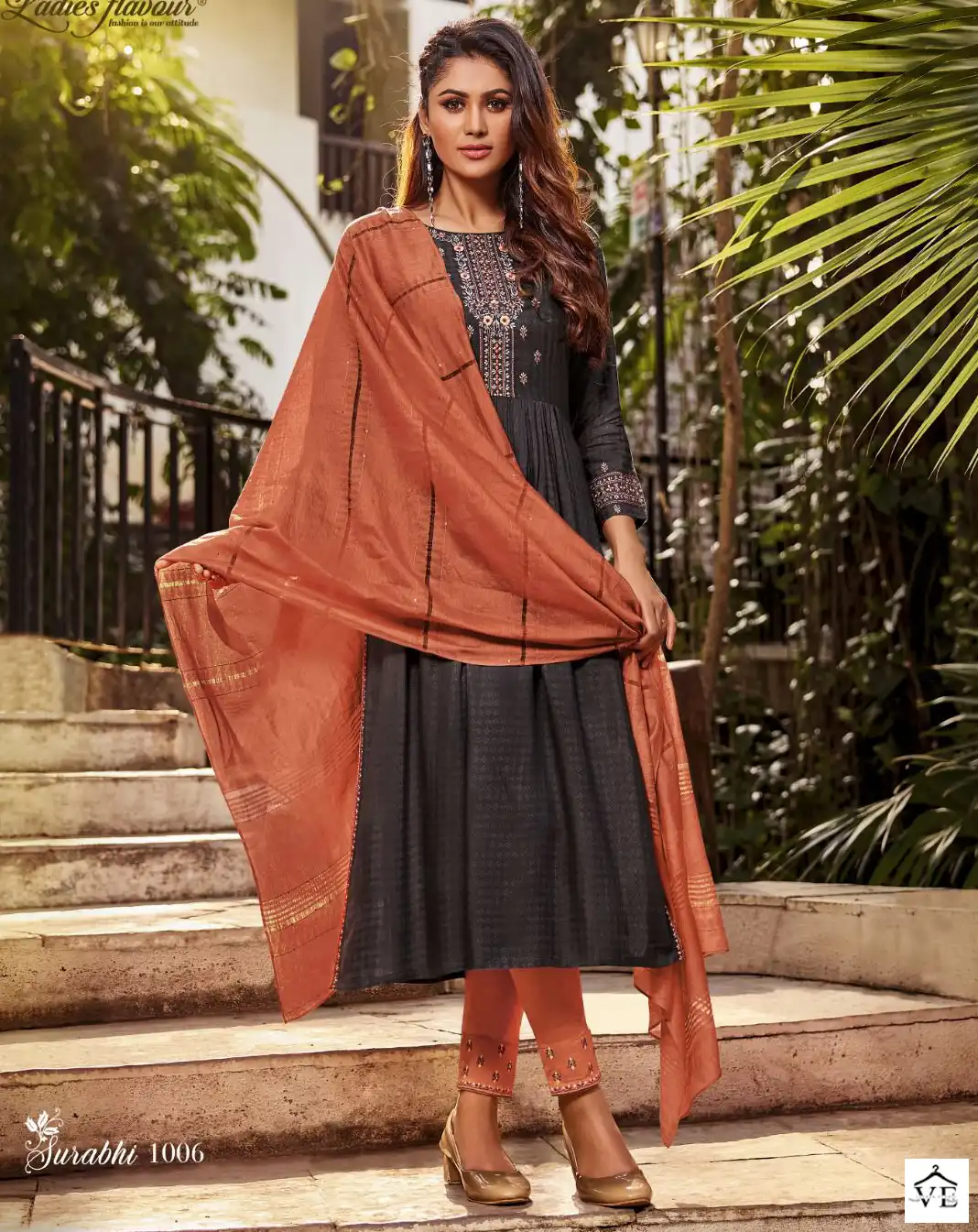 Ladies Flavour Surabhi Hevay Rayon Wholesale Readymade Salwar Suit Catalog — Wholesale Salwar Suits, MPA wholesale from Surat — view 1