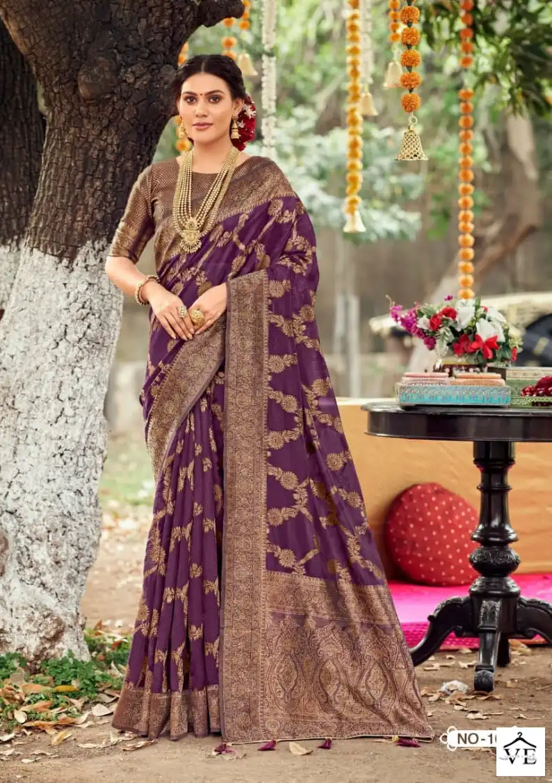 5D Designer Tanabana Vol-2 Organza Wholesale Saree Catalog — Wholesale Sarees, MPA wholesale from Surat - Gallery Image 6