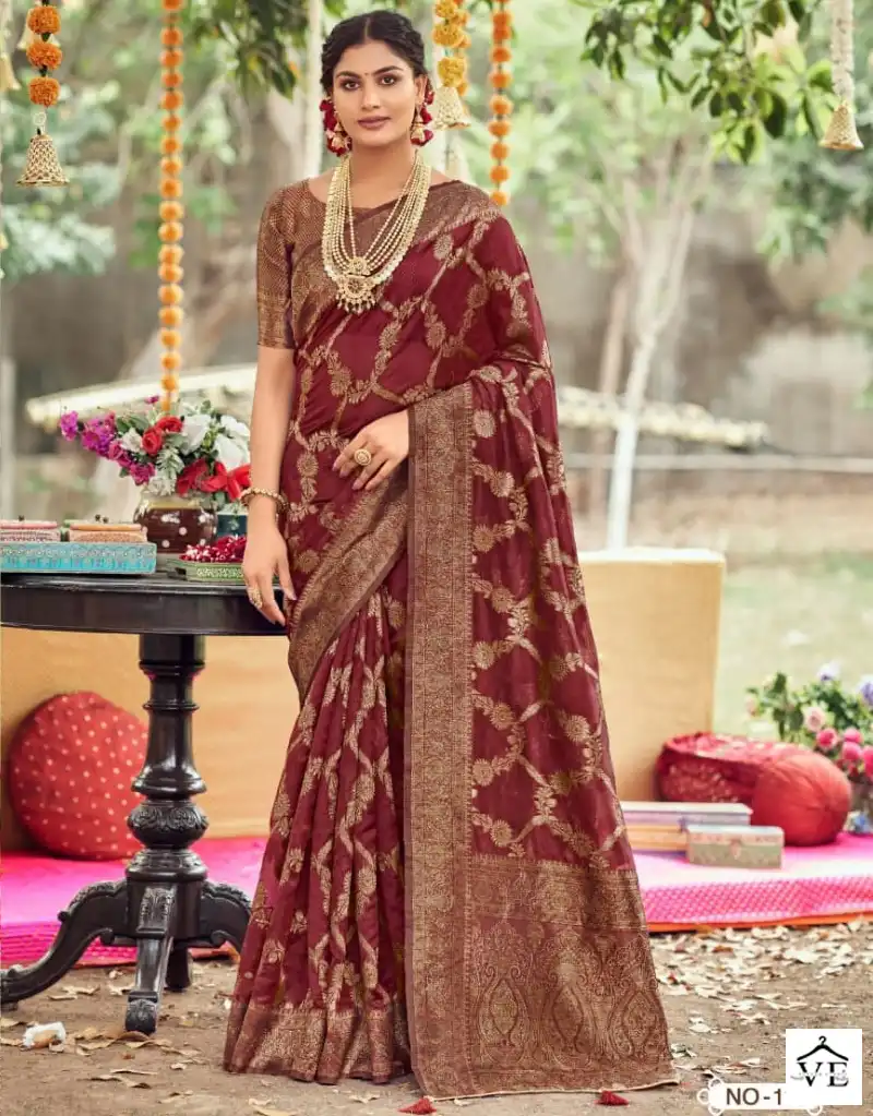 5D Designer Tanabana Vol-2 Organza Wholesale Saree Catalog — Wholesale Sarees, MPA wholesale from Surat — view 1