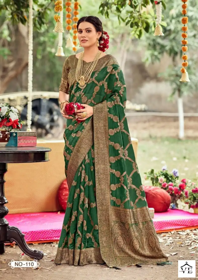 5D Designer Tanabana Vol-2 Organza Wholesale Saree Catalog — Wholesale Sarees, MPA wholesale from Surat - Gallery Image 4