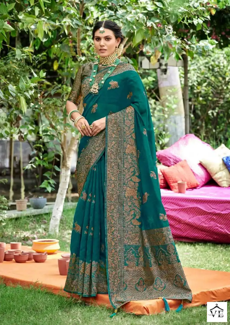 5D Designer Tanabana Vol-3 Organza Wholesale Saree Catalog — Wholesale Sarees, MPA wholesale from Surat - Gallery Image 2