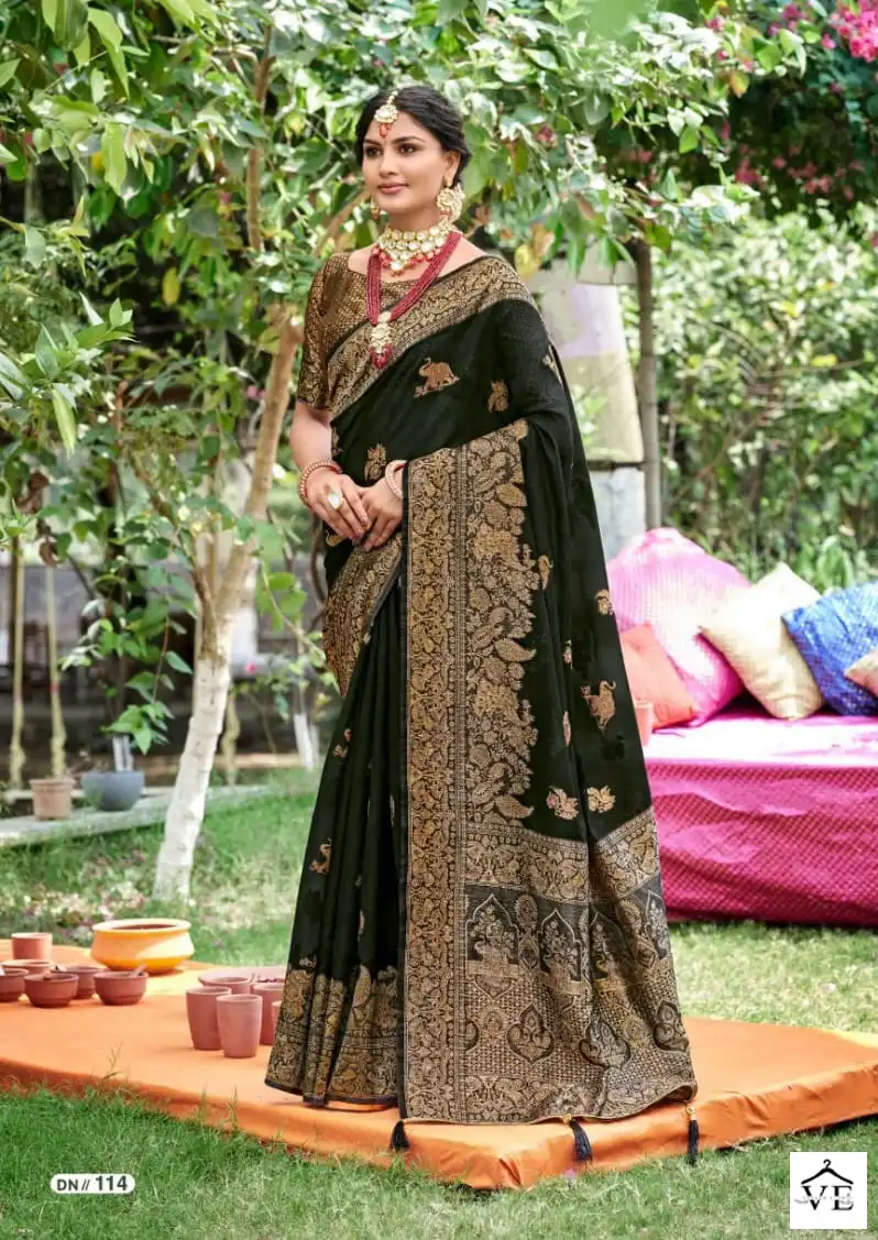 5D Designer Tanabana Vol-3 Organza Wholesale Saree Catalog — Wholesale Sarees, MPA wholesale from Surat - Gallery Image 3