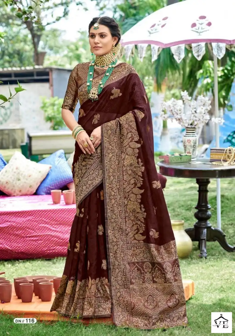5D Designer Tanabana Vol-3 Organza Wholesale Saree Catalog — Wholesale Sarees, MPA wholesale from Surat - Gallery Image 4
