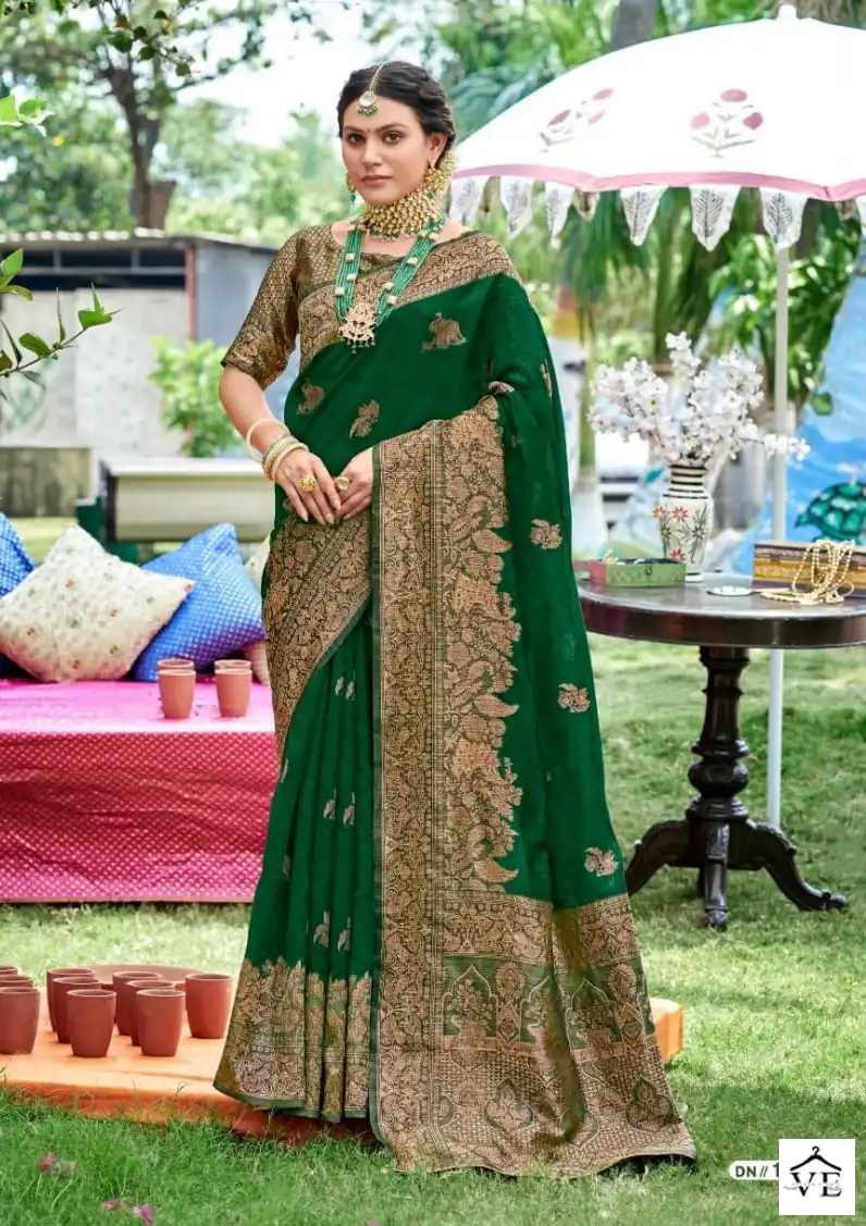 5D Designer Tanabana Vol-3 Organza Wholesale Saree Catalog — Wholesale Sarees, MPA wholesale from Surat - Gallery Image 5