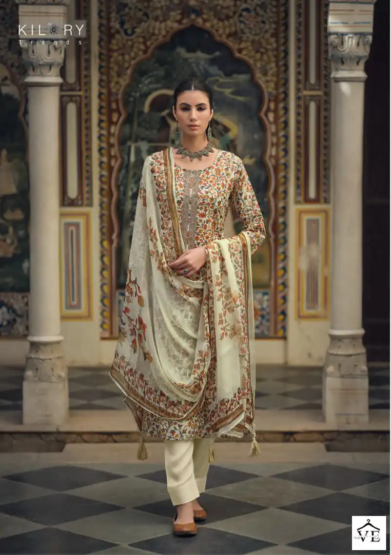 Kilory Tesoro Pure Lawn Cotton Wholesale Salwar Suit Catalog — Wholesale Salwar Suits, MPA wholesale from Surat — view 2
