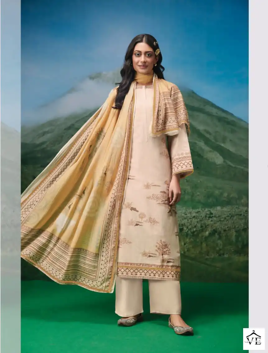 Sahiba Trees Pure Cotton Lawn Wholesale Salwar Suit Catalog — Wholesale Salwar Suits, MPA wholesale from Surat - Gallery Image 7