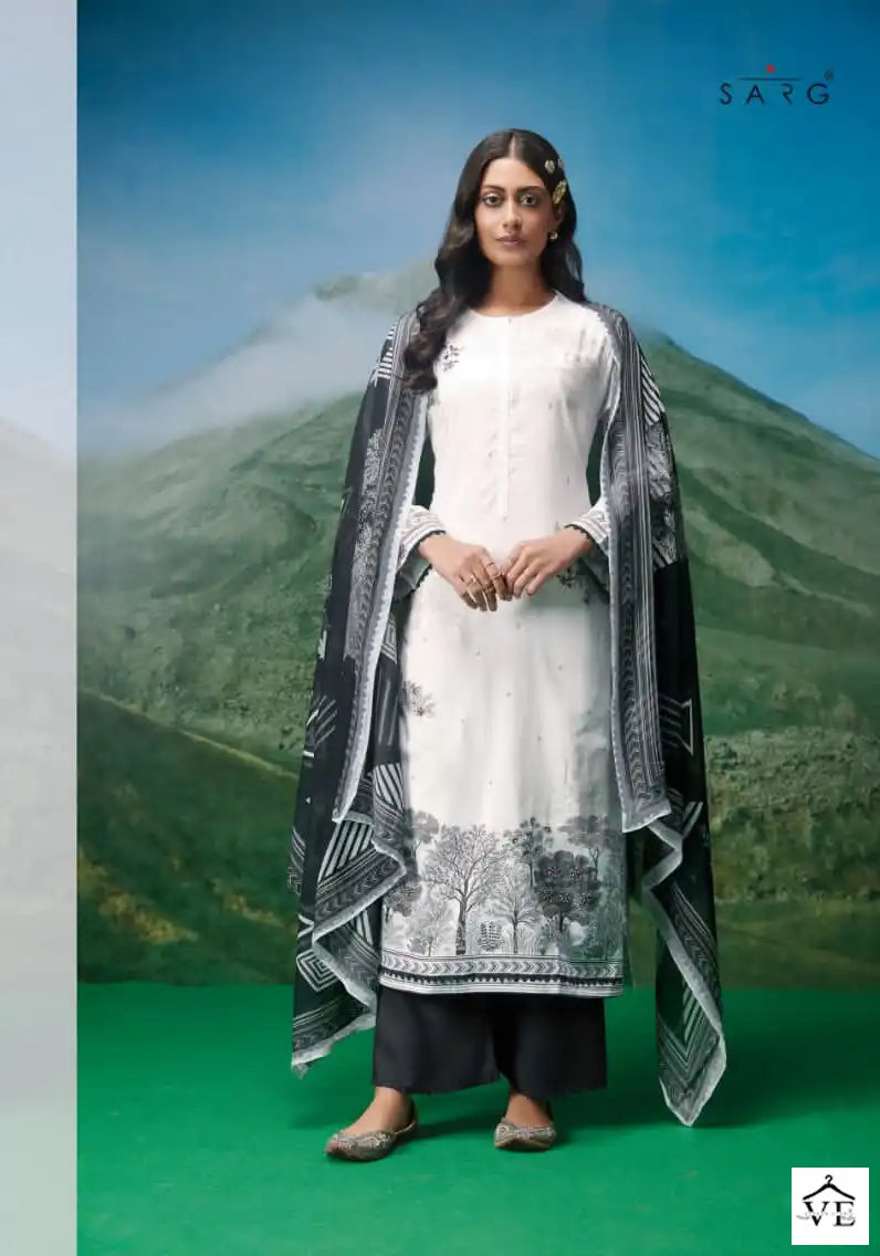 Sahiba Trees Pure Cotton Lawn Wholesale Salwar Suit Catalog — Wholesale Salwar Suits, MPA wholesale from Surat - Gallery Image 3