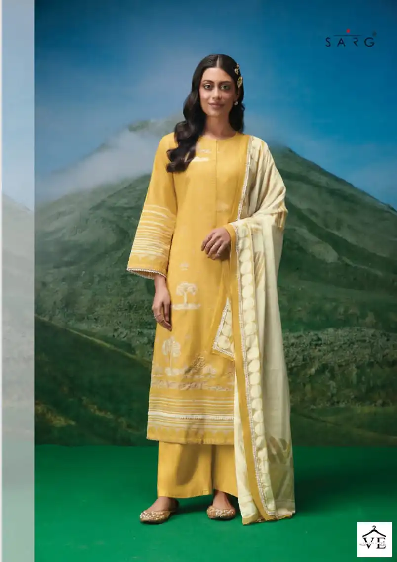 Sahiba Trees Pure Cotton Lawn Wholesale Salwar Suit Catalog — Wholesale Salwar Suits, MPA wholesale from Surat - Gallery Image 4