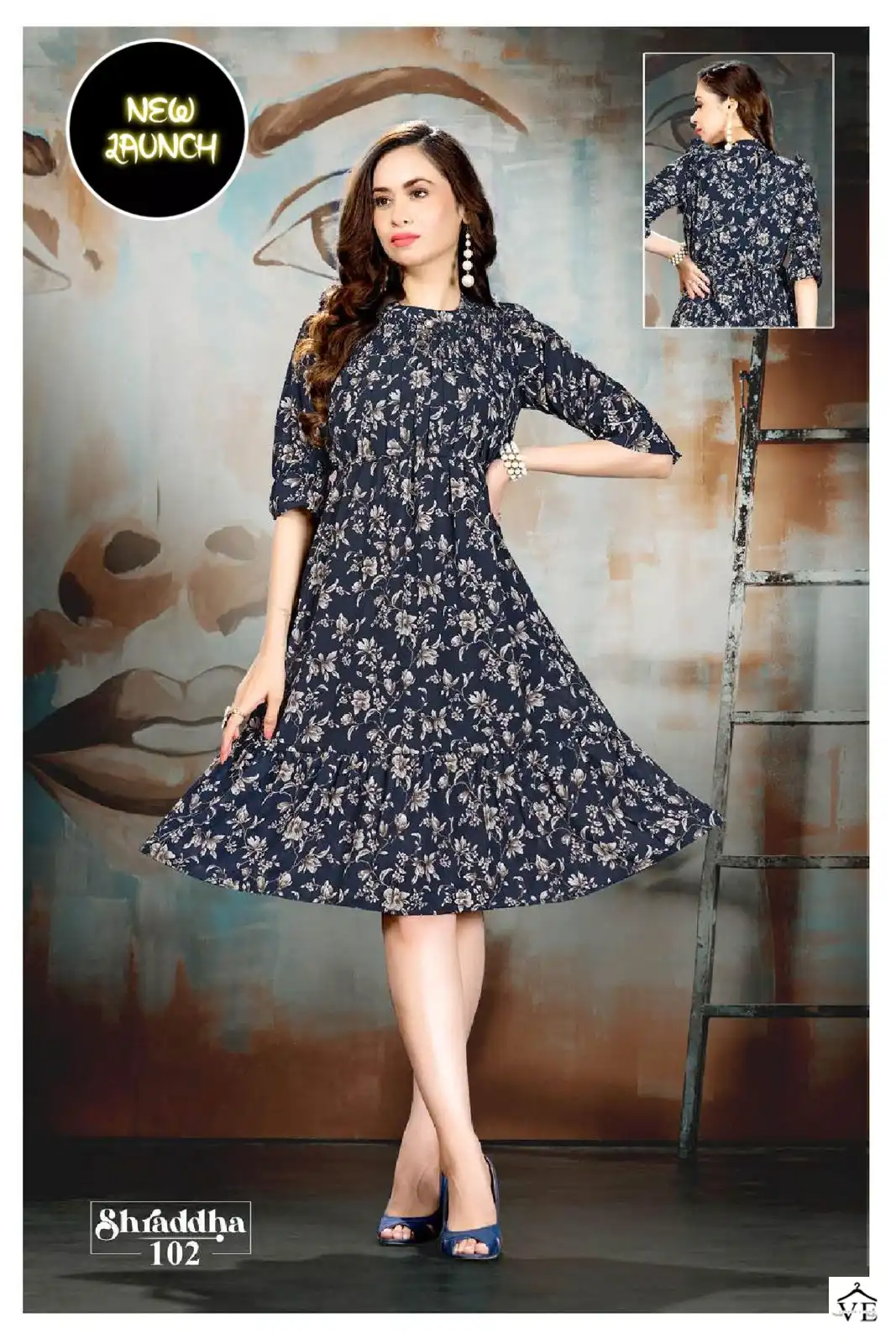 Vardan Ethnic Trendy Shraddha Heavy Fancy Wholesale Kurtis Catalog — Wholesale Kurtis, MPA wholesale from Surat - Gallery Image 5
